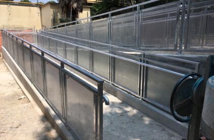 Camminamento con parapetti in ferro certificato - Metalsystem Milano