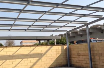 Copertura in ferro per tetto edificio - © Metalsystem Milano